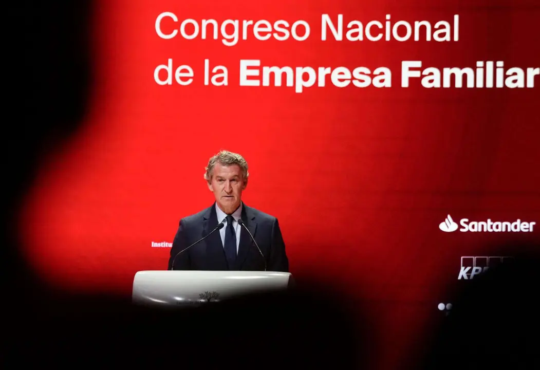 Alberto N&uacute;&ntilde;ez Feij&oacute;o, l&iacute;der del PP en el Congreso Nacional de la Empresa Familia. / Partido Popular