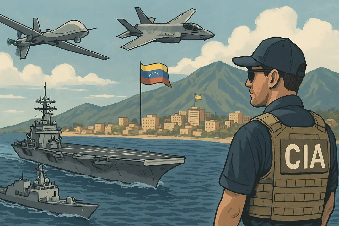 El portaaviones Gerald Ford en el Caribe: la nueva escalada de Trump con Venezuela bajo la mirada de la CIA. / Mundiario