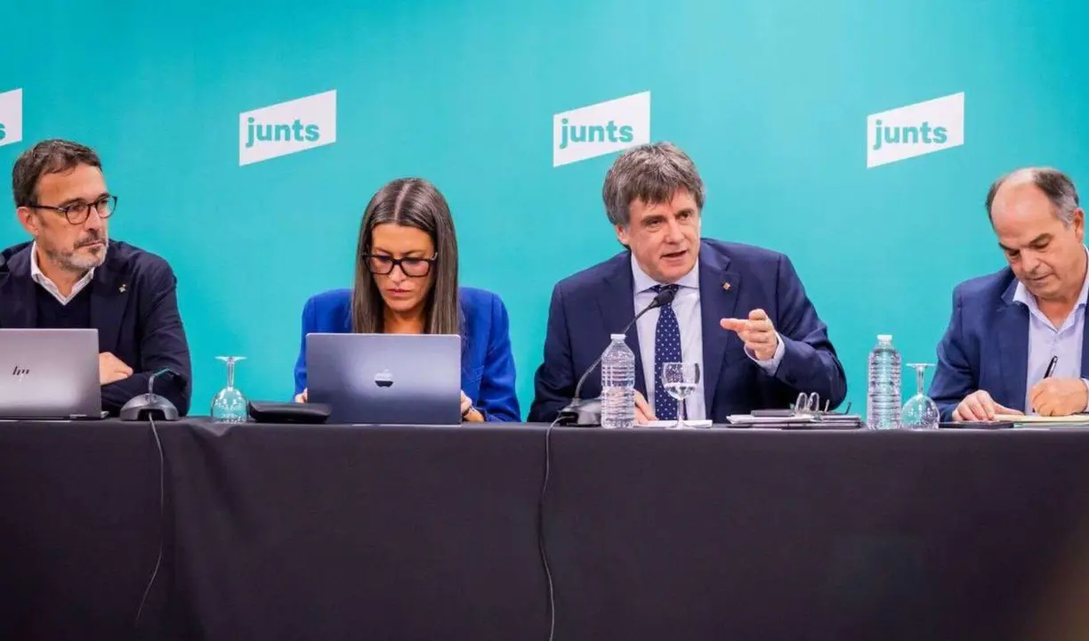 Carles Puigdemont, l&iacute;der de Junts per Catalunya. / @JuntsXCat.