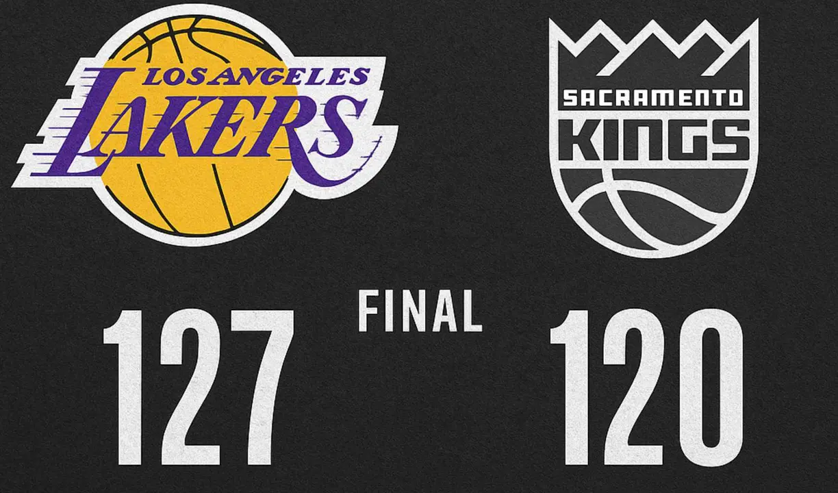 Pizarra final del partido entre los Lakers y los Kings. /  Mundiario