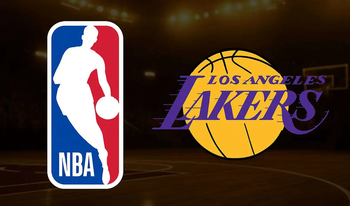 Los logos de la NBA y los Angeles Lakers. /  Mundiario