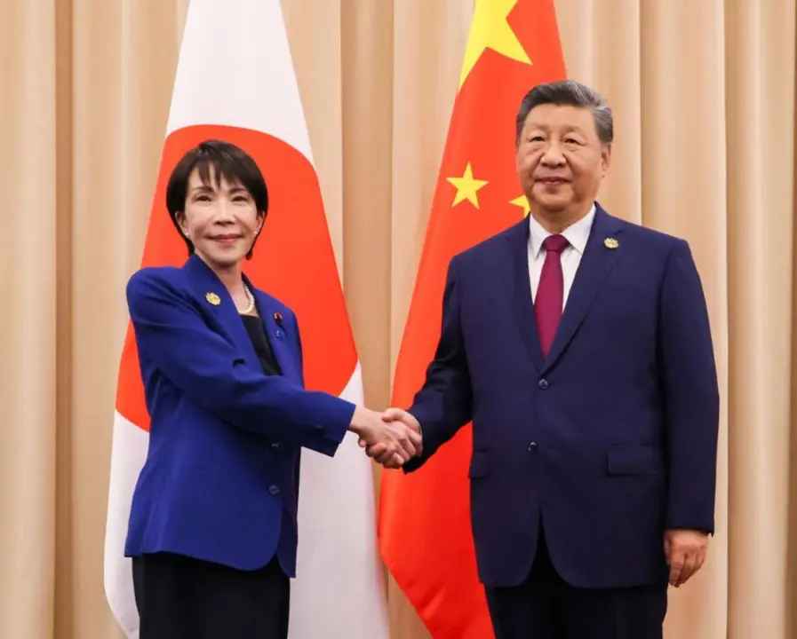 Sanae Takaichi, primera ministra de Jap&oacute;n y Xi Jinping, presidente de China. / @takaichi_sanae
