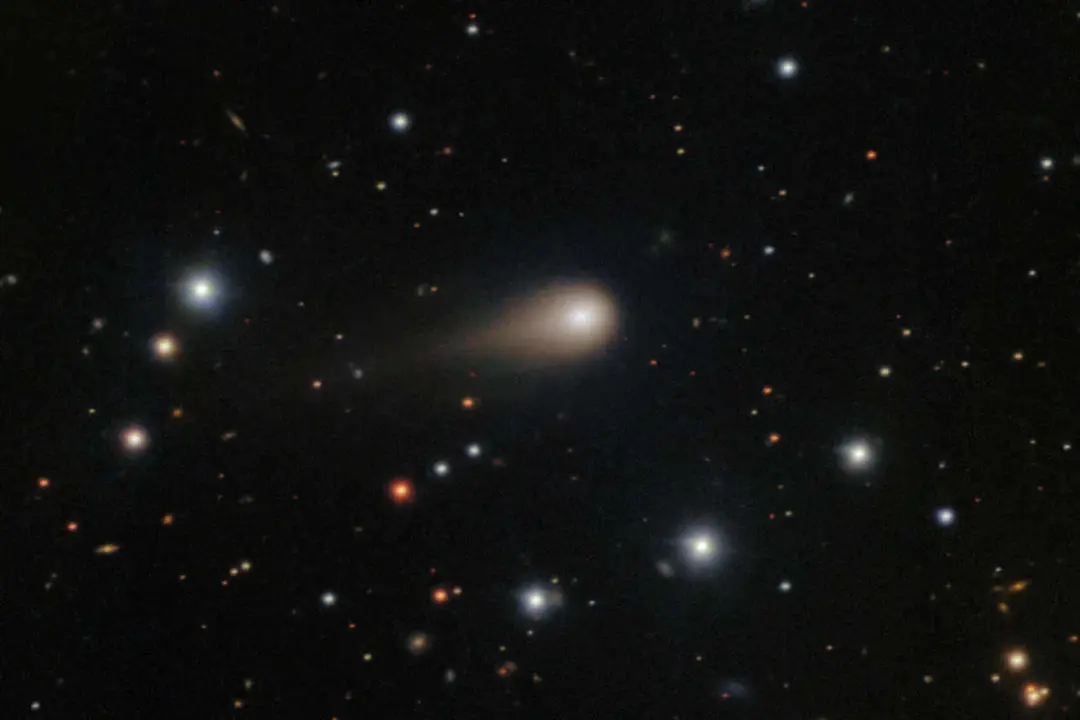Cola creciente del cometa interestelar 3I/ATLAS. / NSF's NoirLab.