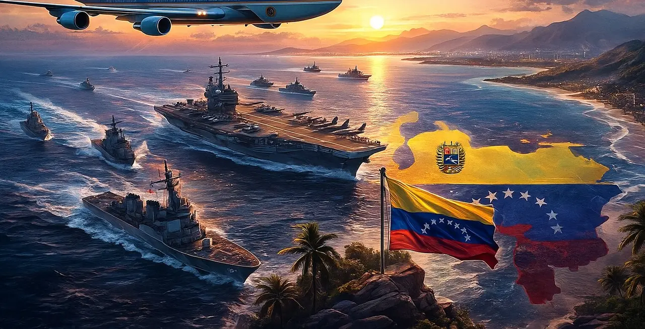 Ilustraci&oacute;n sobre la tensi&oacute;n militar en el Caribe. / Mundiario