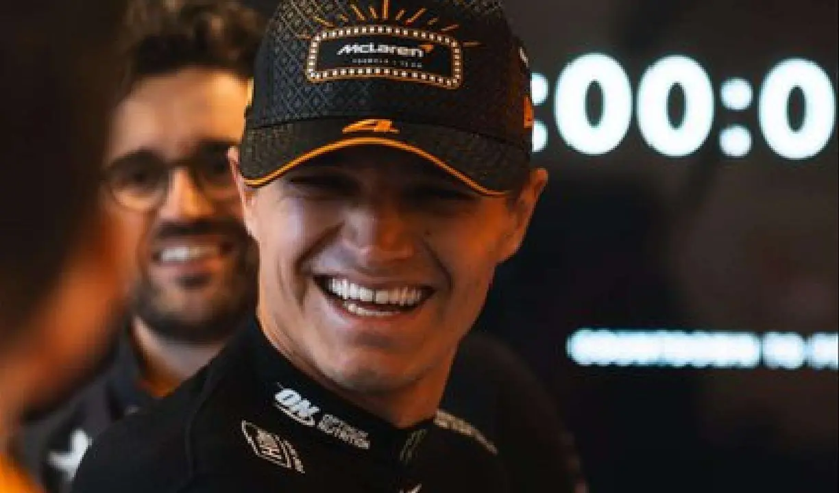 Lando Norris. /  @mclarenF1