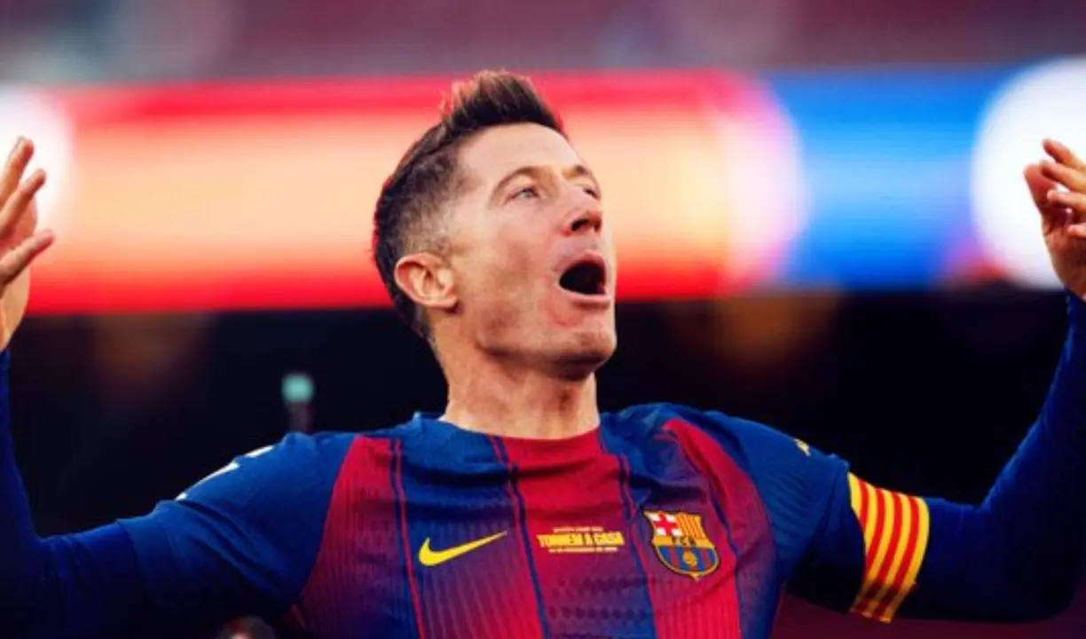 Robert Lewandowski. /   @fcbarcelona