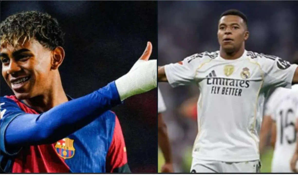 Lamine Yamal y Kylian Mbapp&eacute;. /    Instagram:  lamineyamal   www.realmadrid.com