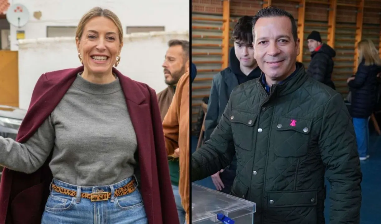 Mar&iacute;a Guardiola y &Oacute;scar Fern&aacute;ndez. / @ppextremadura y @Vox_AsambleaEx.