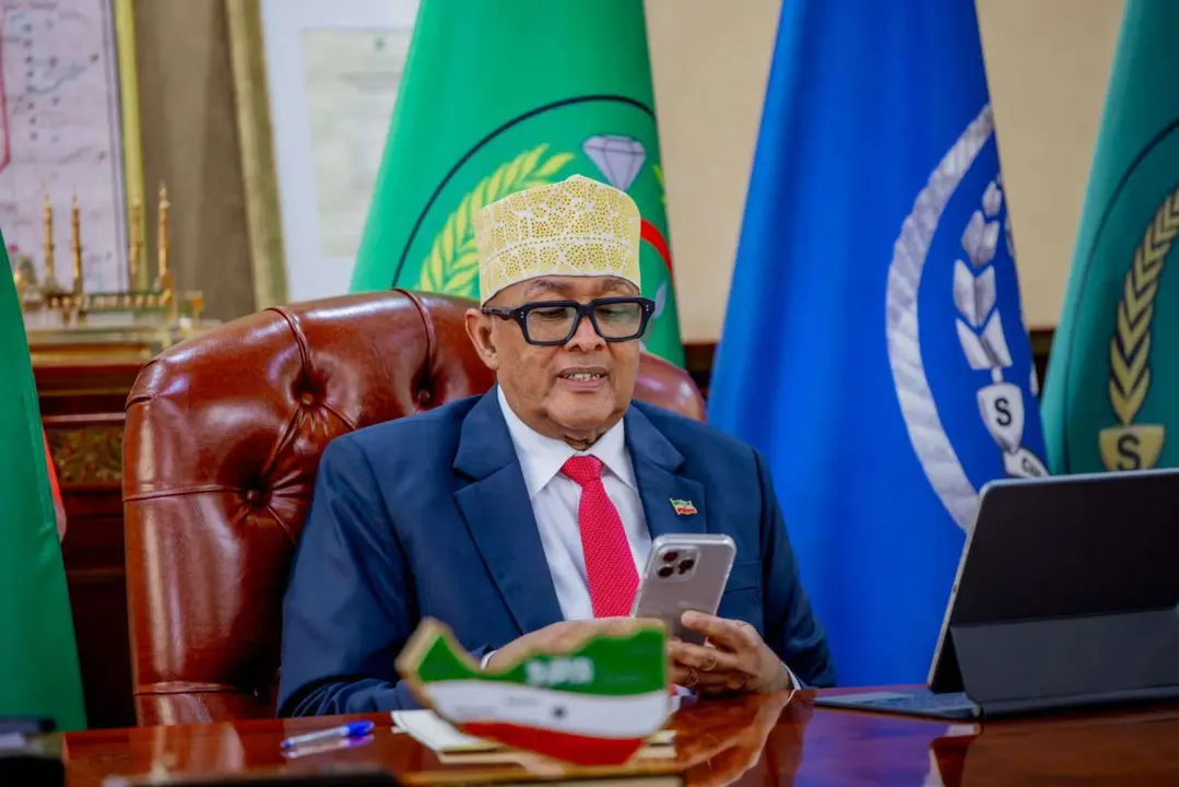 Abdirahman Mohamed Abdullahi, presidente de Somalilandia. / @netanyahu