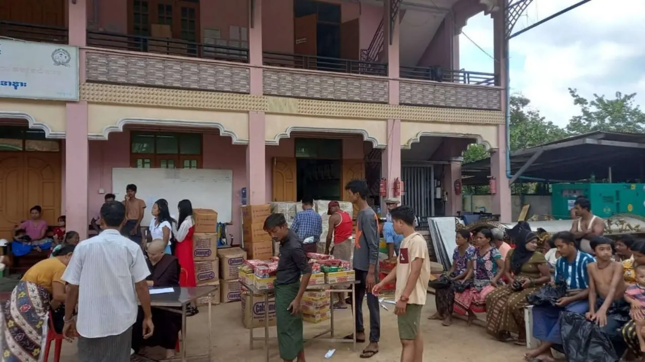 La ONU distribuye ayuda humanitaria en Myanmar entre la guerra civil. / @ochamyanmar