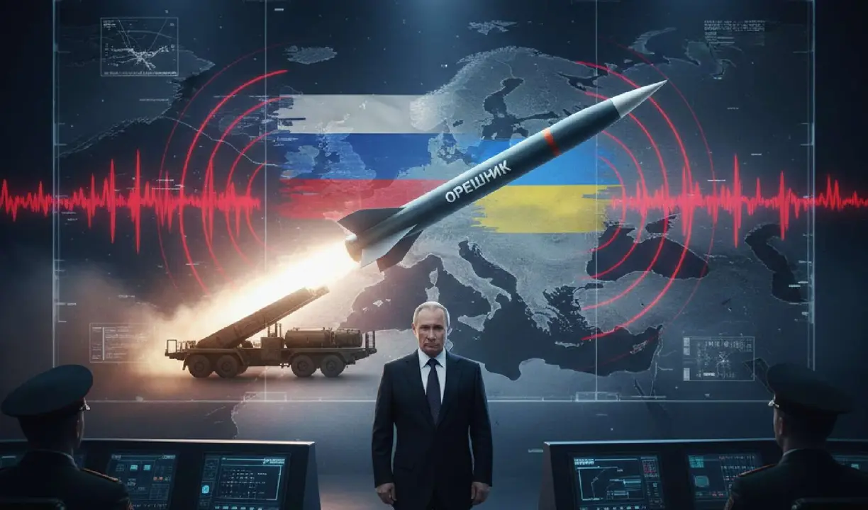 La exhibici&oacute;n del misil hipers&oacute;nico Or&eacute;shnik en Bielorrusia. / IA