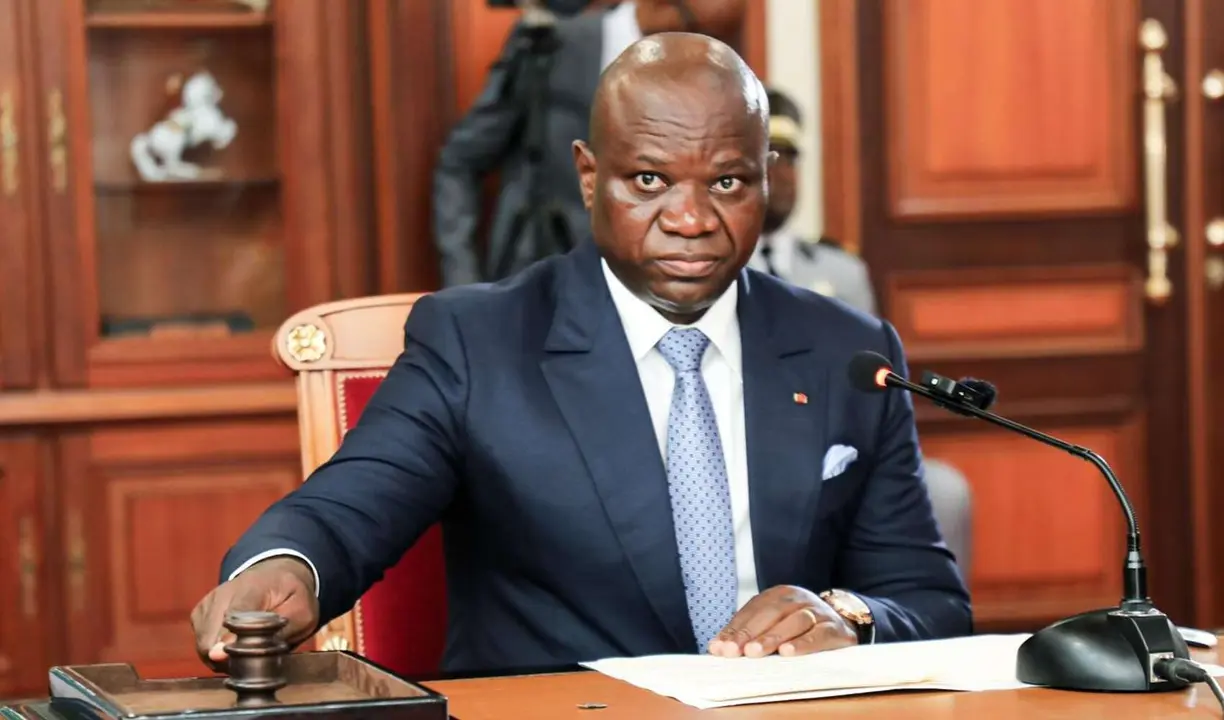 Brice Clotaire Oligui Nguema, presidente de la Rep&uacute;blica Gabonesa. / @oliguinguema en X