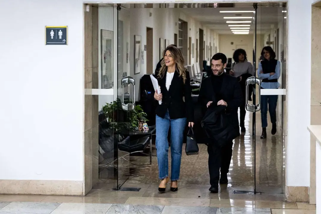 Yolanda D&iacute;az, vicepresidenta segunda y l&iacute;der de Sumar y Pablo Bustinduy, ministro de Consumo y Derechos Sociales. / RR.SS.