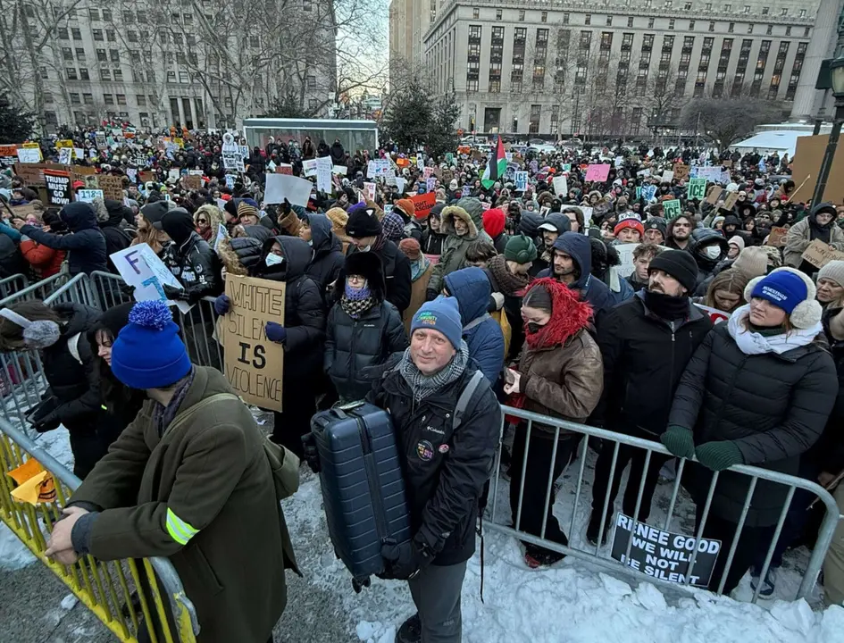 Manifestaci&oacute;n contra ICE en Minneapolis, Minnesota. / RR.SS