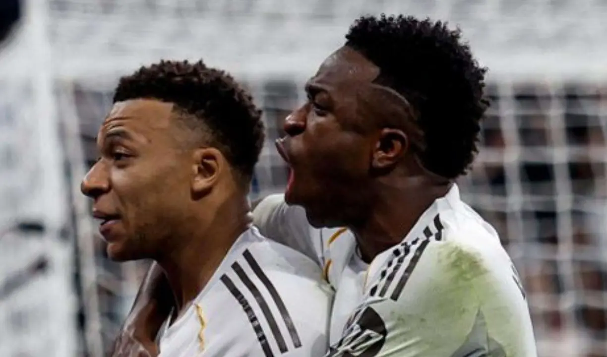 Kylian Mbapp&eacute; y Vinicius. /   @realmadrid