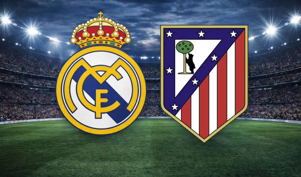 Escudos del Real Madrid y el Atl&eacute;tico de Madrid. / ChatGPT