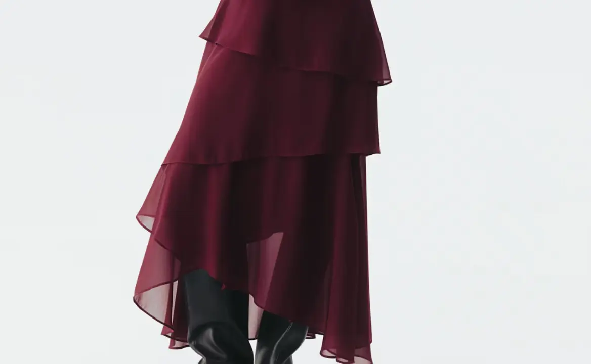 Falda volantes, H&M.com.