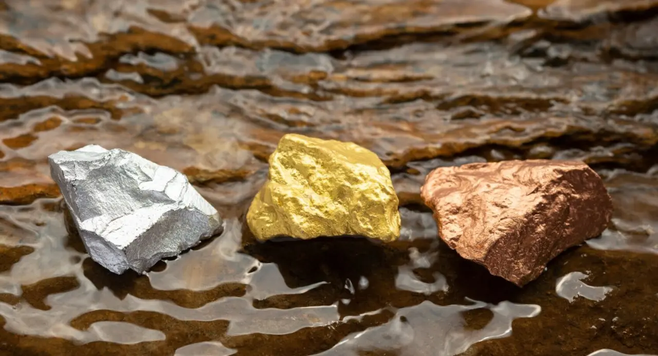 Plata, oro y cobre./ Archivo
