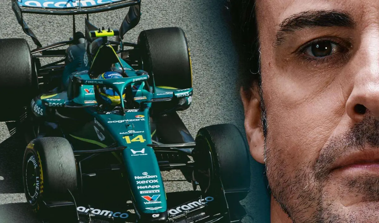 Fernando Alonso. /  @AstonMartinF1