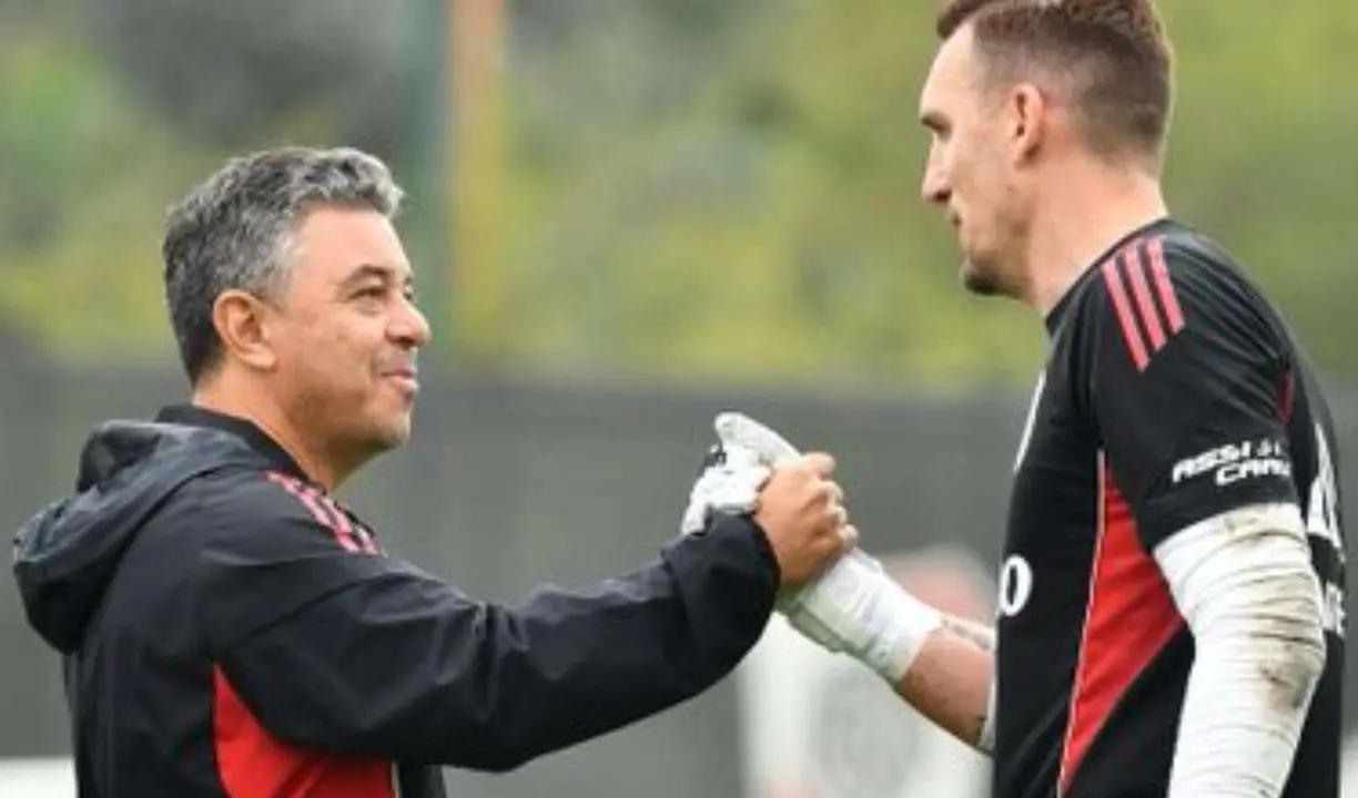 Marcelo Gallardo y Franco Armani. /  @riverplate