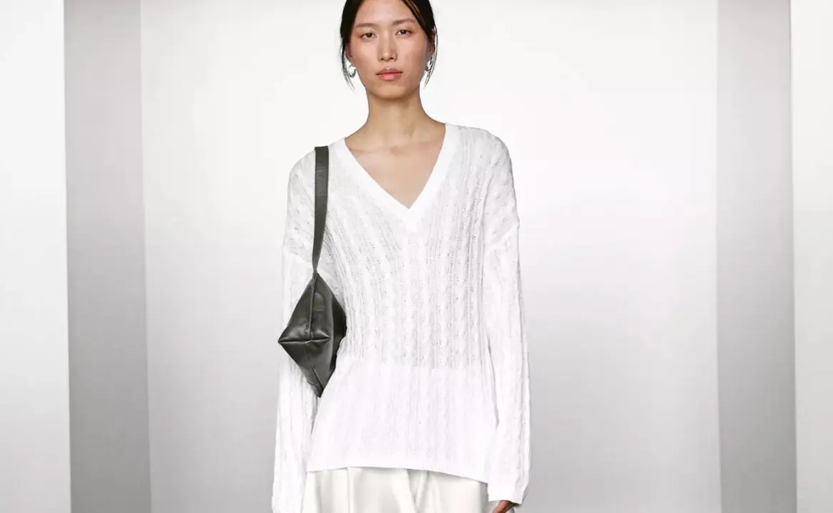 Jersey de punto trenzado, Massimo Dutti.com.