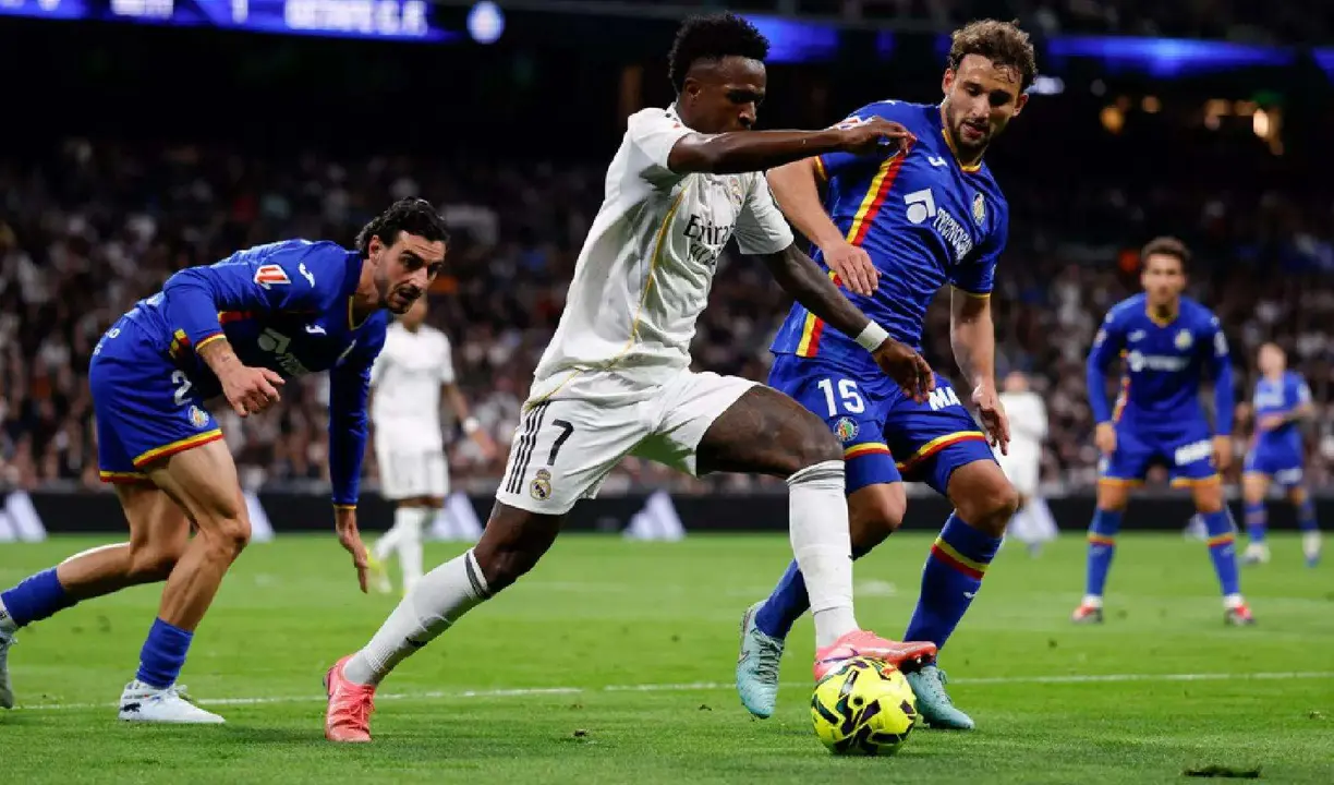 Una imagen del partido entre el Real Madrid y el Getafe. /  www.realmadrid.com