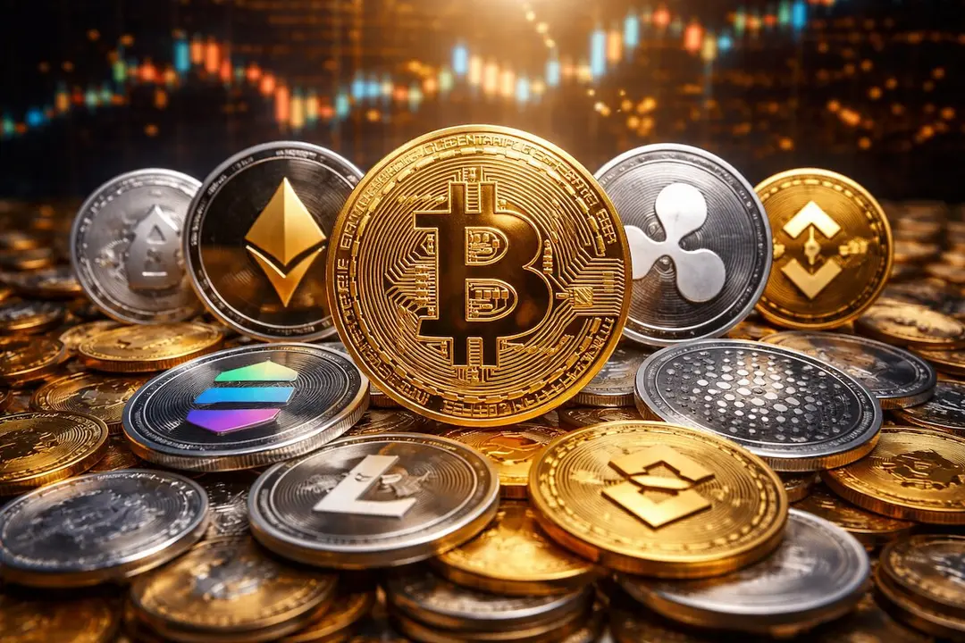 Monedas digitales. / IA