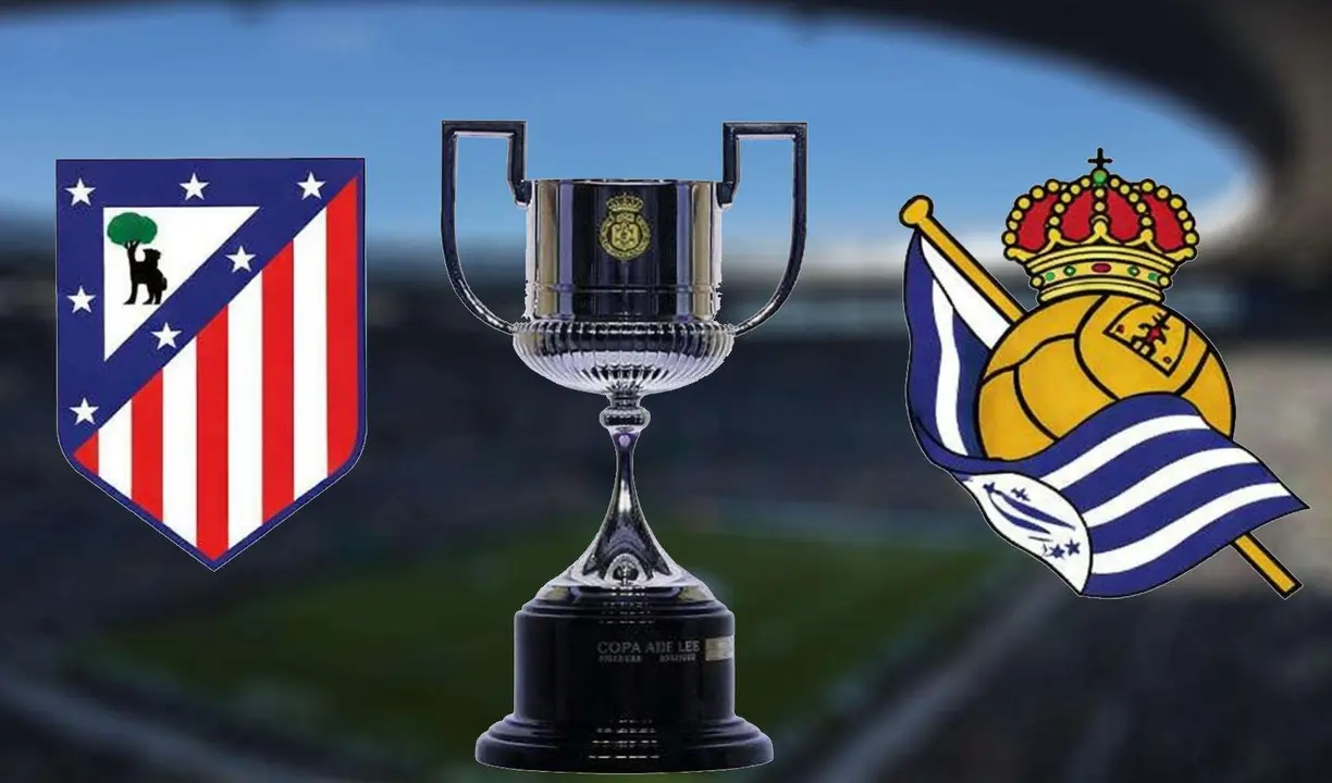 Los escudos del Atl&eacute;tico de Madrid y el Real Sociedad   IA