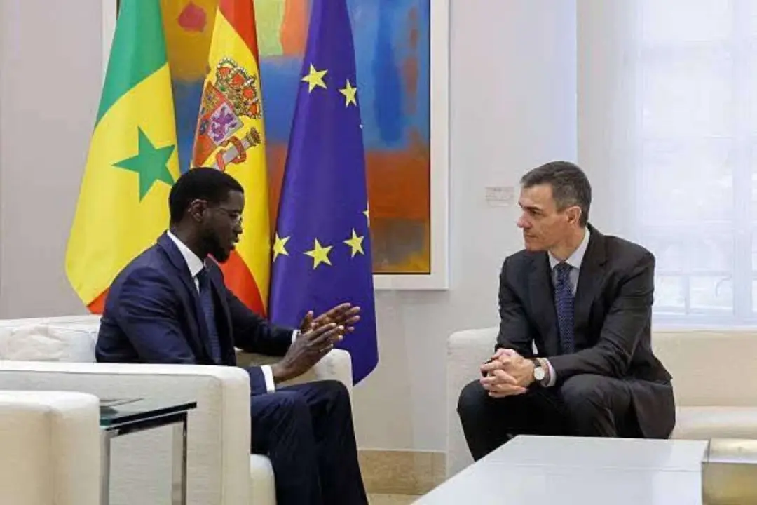 Bassirou Diomaye Faye y Pedro Sanchez. / La Moncloa