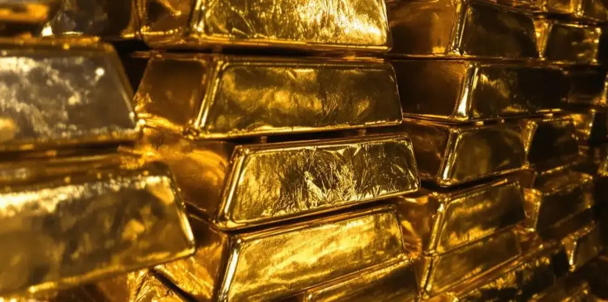 Lingotes de oro.