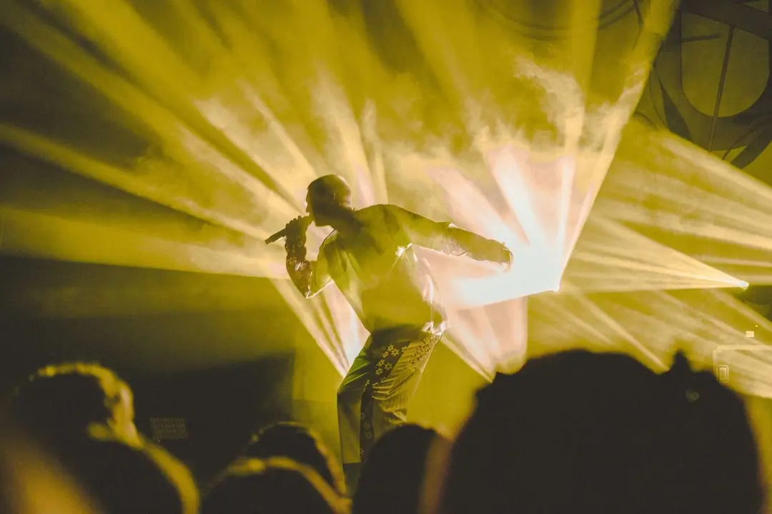 Un cantante durante un concierto. / Unsplash.