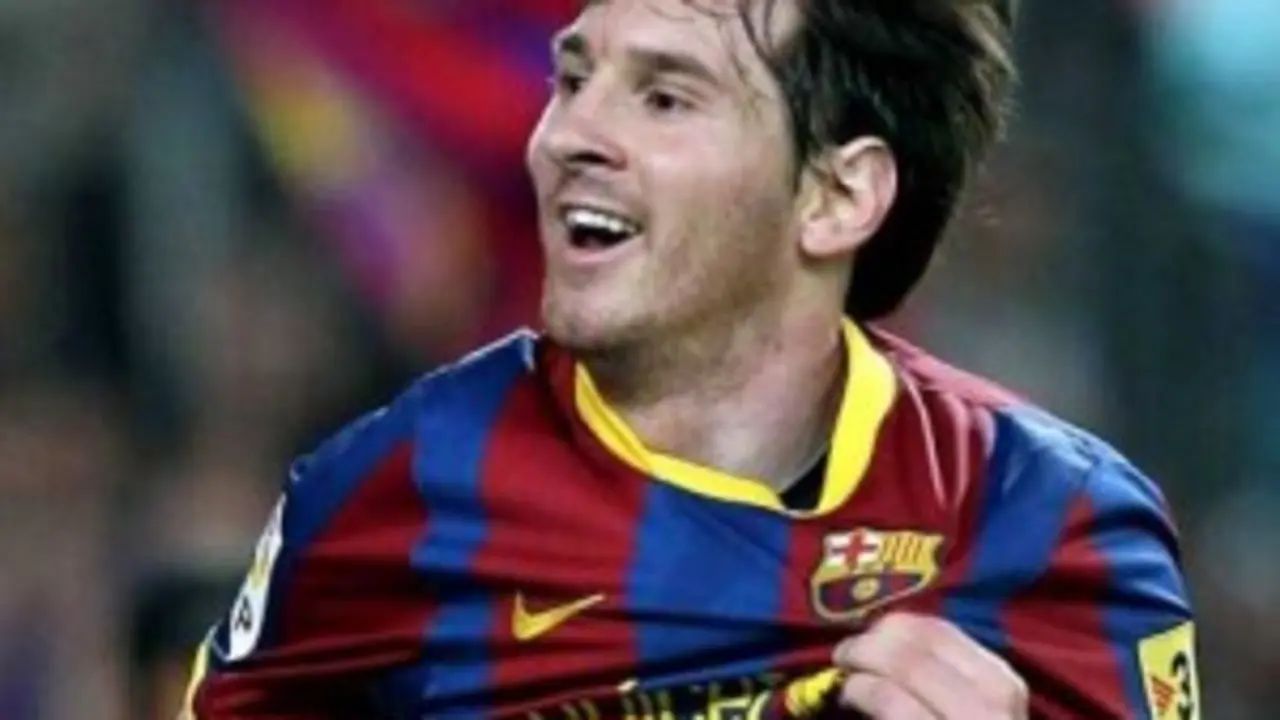 El delantero del Bar&ccedil;a Leo Messi.