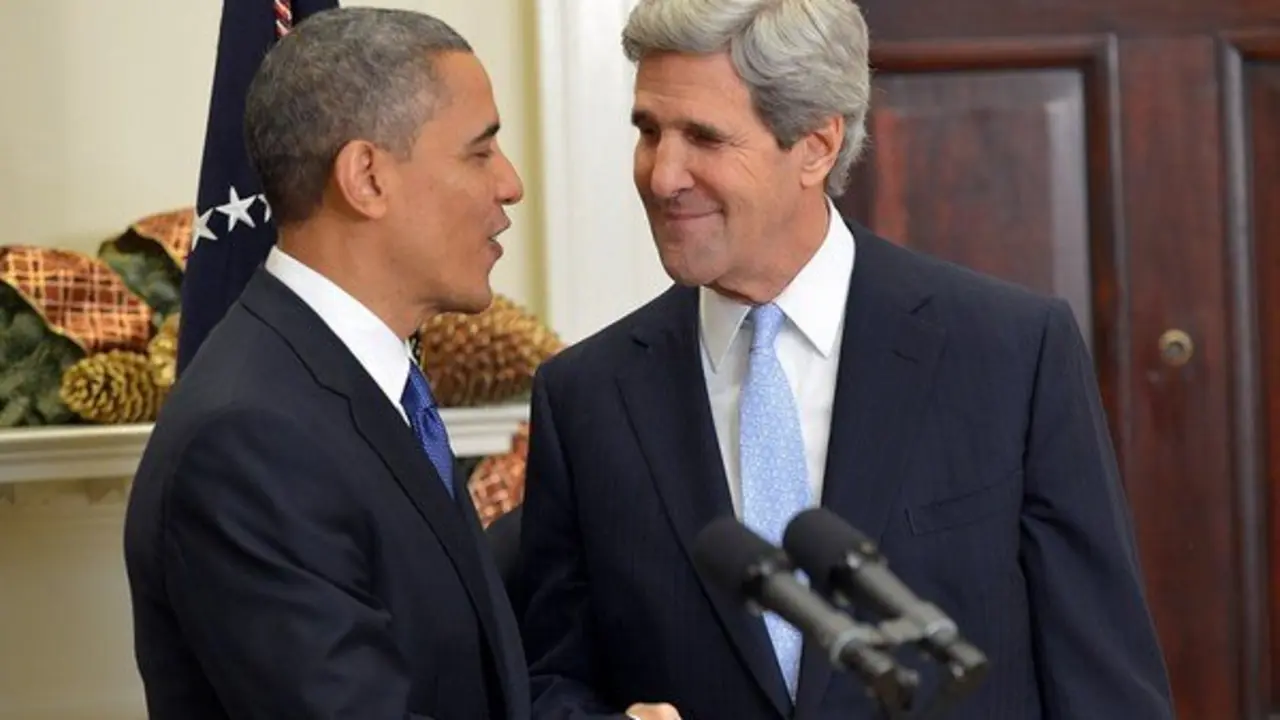 Barack Obama y John-Kerry