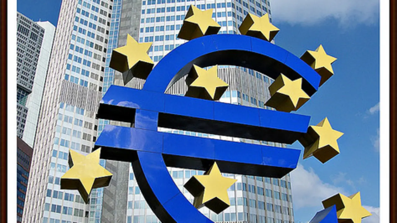 Sede del Banco Central Europeo, en Frankfurt (Alemania), uno de los centros financieros del pa&iacute;s y de Europa.