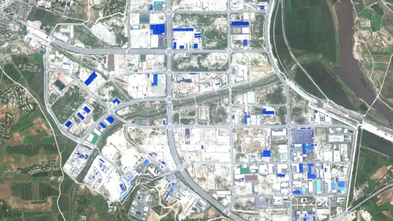 Vista del complejo empresarial de Kaesong.