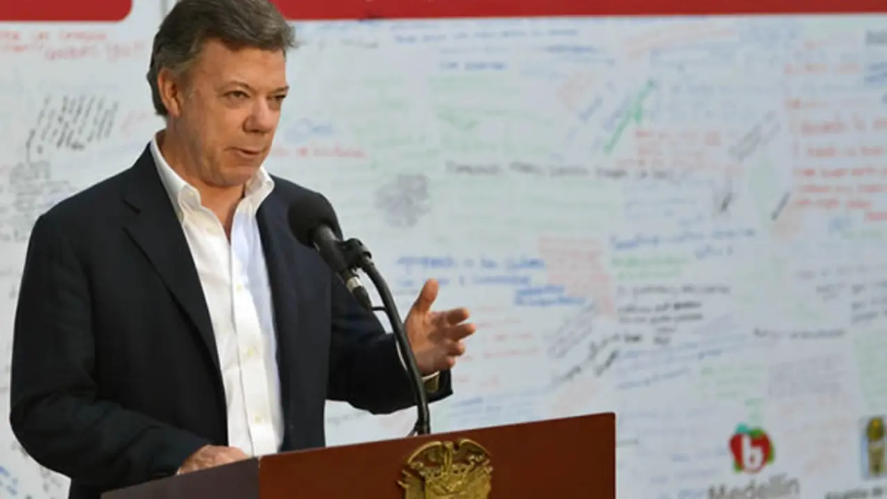 El presidente de Colombia, Juan Manuel Santos