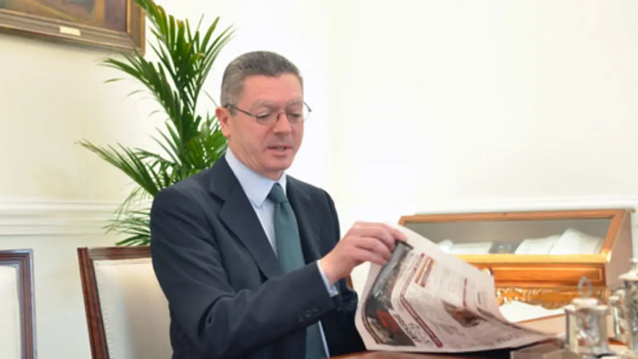 El ministro Alberto Ruiz-Gallard&oacute;n.