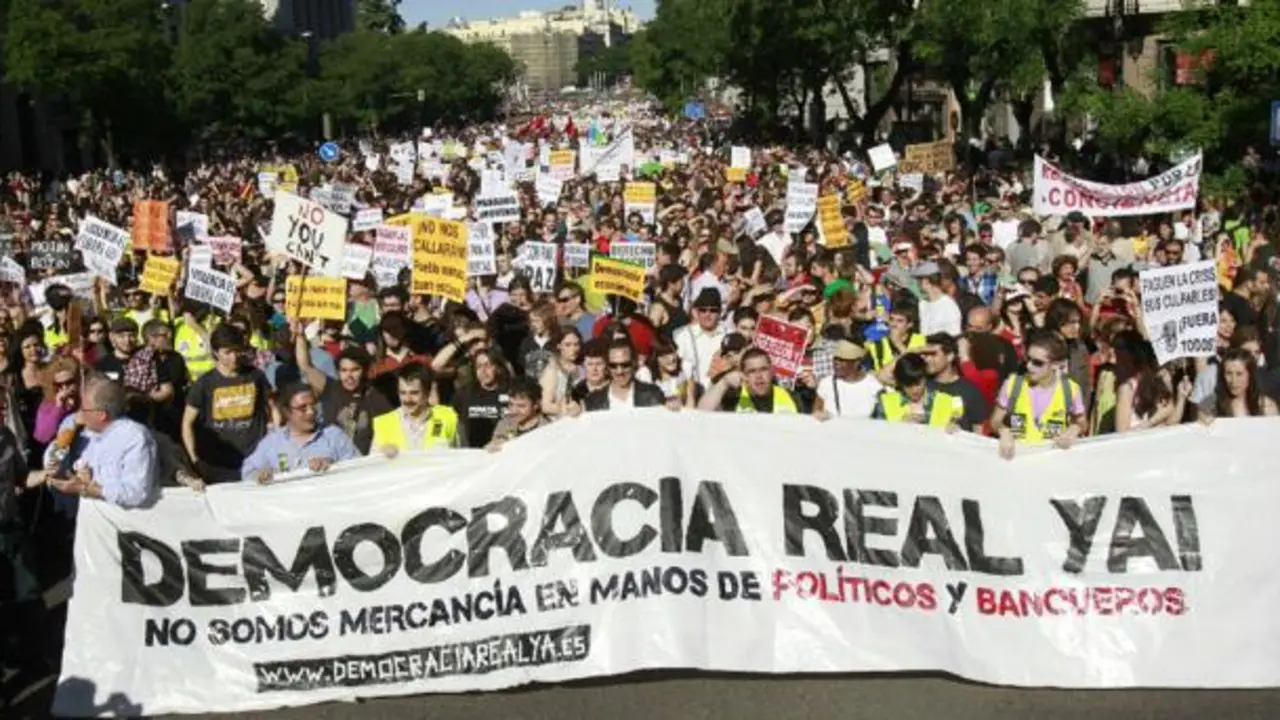 Manifestaci&oacute;n de indignados.