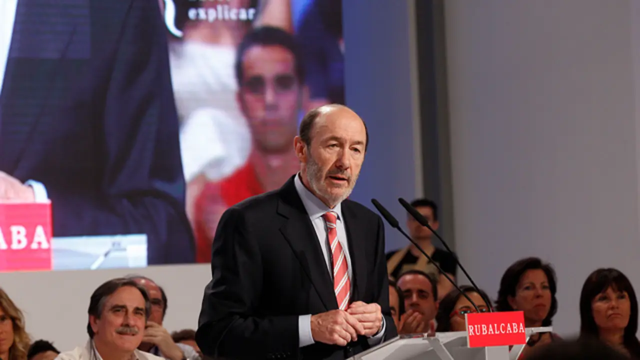 El secretario general del PSOE, Alfredo P&eacute;rez Rubalcaba.