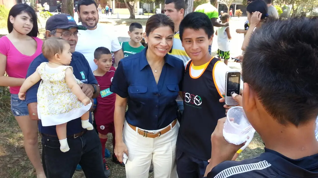 La presidenta de Costa Rica.