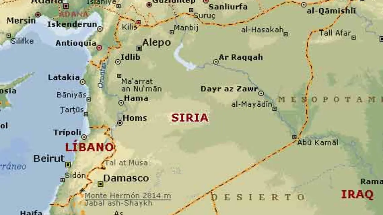 Mapa de Siria.