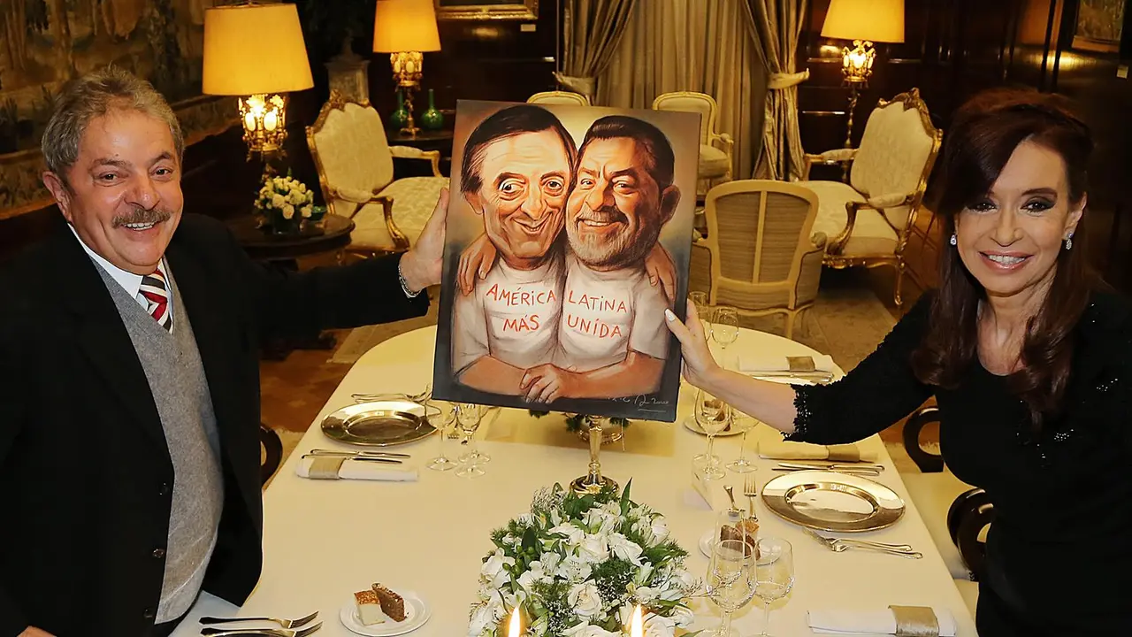 Lula da Silva, con Cristina Fern&aacute;ndez.