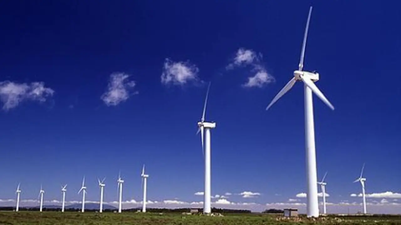 Producci&oacute;n de energ&iacute;a e&oacute;lica.