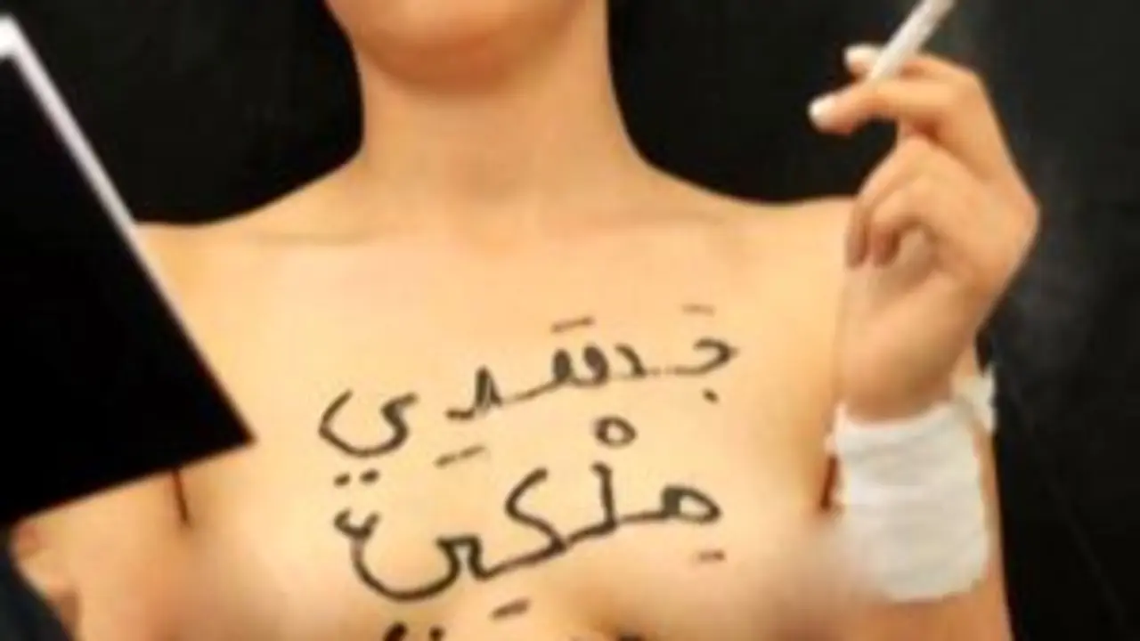 Amina Tyler, militante de Femen, en su p&aacute;gina de Facebook.