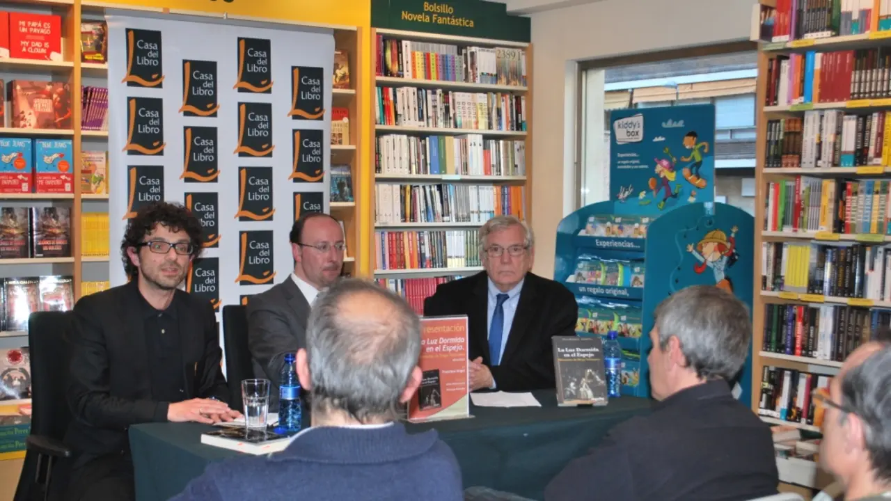 Alvarellos, Singul y Nieto Alcaide, durante la presentaci&oacute;n en Madrid.  &shy;&shy;