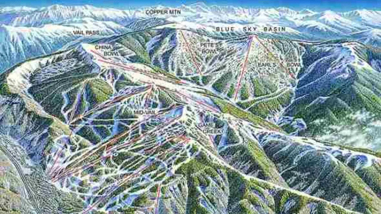 Vail Resort, un complejo tur&iacute;stico de nieve en Colorado.