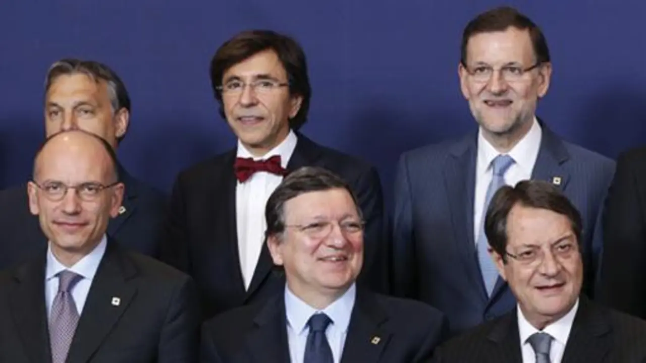 Mariano Rajoy en una foto de familia del Consejo Europeo.