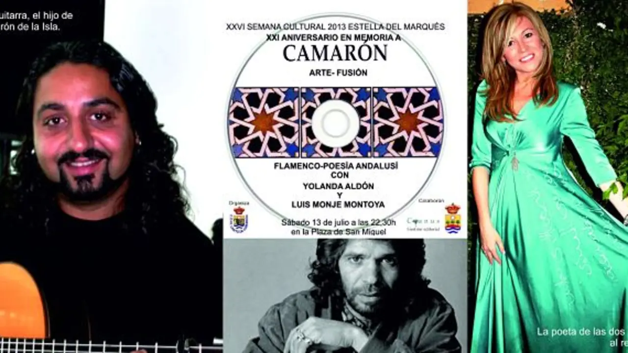 Cartel anunciador del recital de Yolanda Ald&oacute;n.