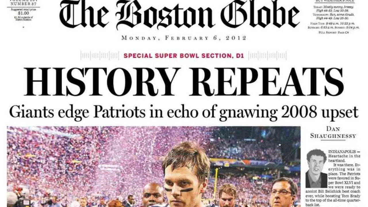 Primera p&aacute;gina de The Boston Globe.
