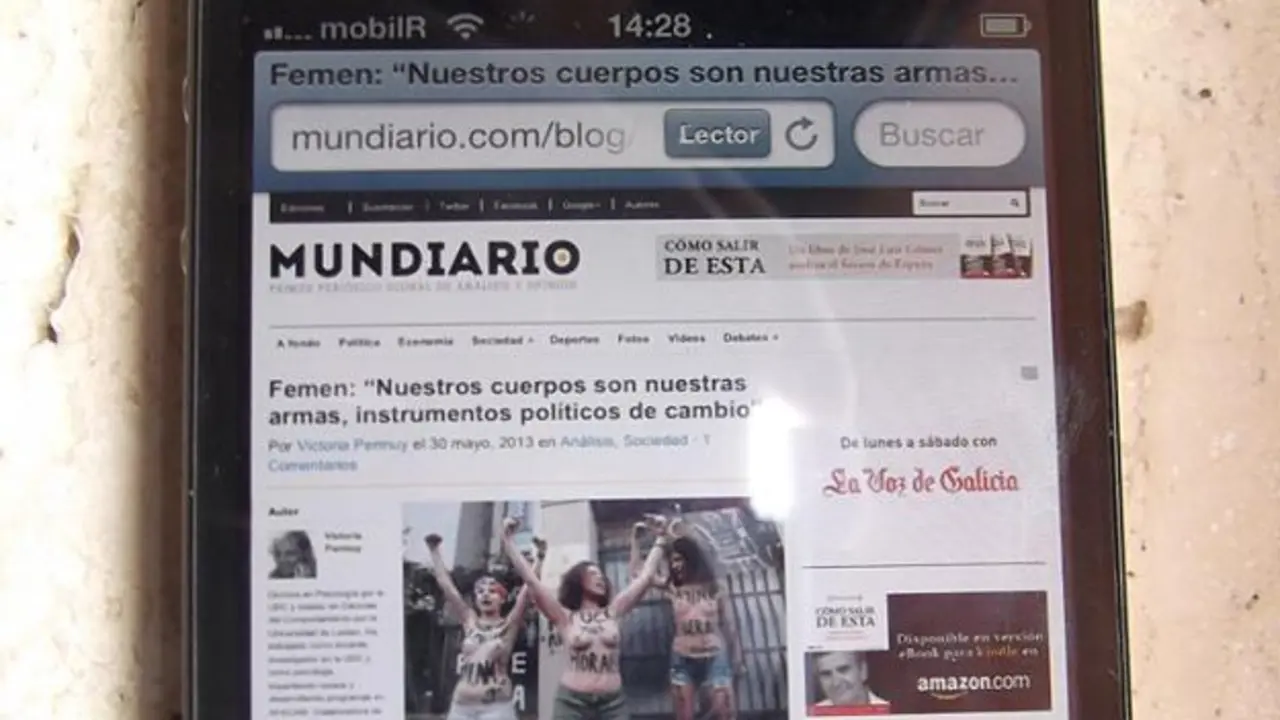 MUNDIARIO, en un IPhone.